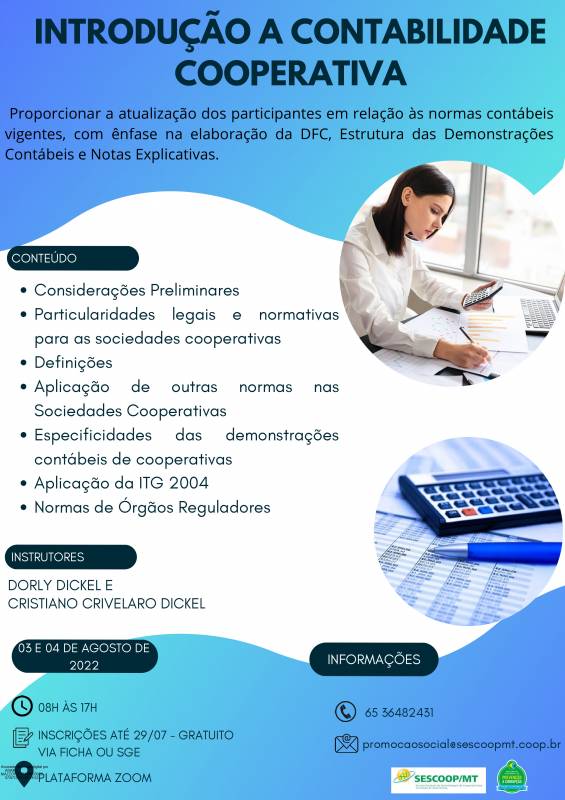 Curso de Introdução a Contabilidade Cooperativa