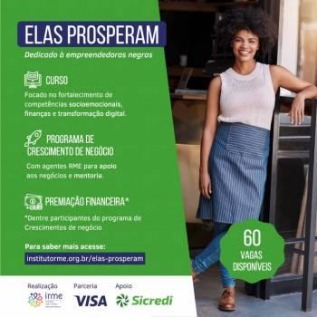 Sicredi apoia programa Elas Prosperam