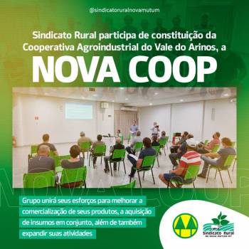 Assembleia entre produtores e autoridades constitui cooperativa Nova Coop
