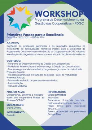Cooperativas se preparam para 9º ciclo do PDGC