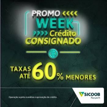 Promo Week Crédito Consignado: cooperativas oferecem até 60% de desconto