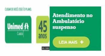 Unimed Cuiabá suspende atendimento no Ambulatório