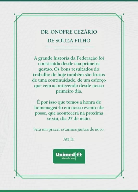Nova Diretoria Executiva da Unimed Federação MT toma posse em Cuiabá