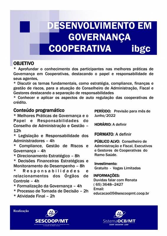 Cooperativas de Crédito: Curso Governança Cooperativa Sob a ótica do Banco Central