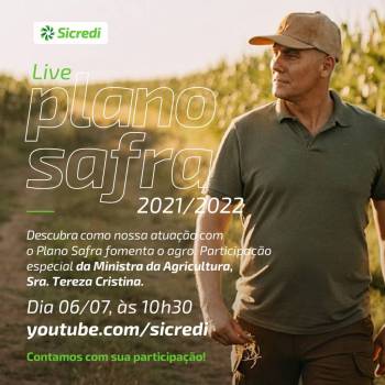 Sicredi realiza evento digital para lançamento do Plano Safra 2021/2022