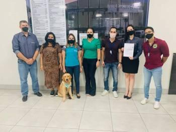 Cãolaborador Sicoob Primavera é o primeiro pet a ser registrado no cartório