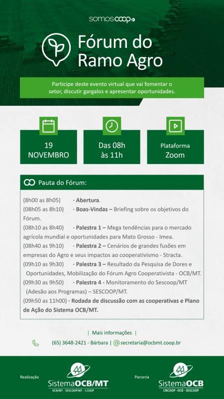 Fórum das Cooperativas do Agro de MT
