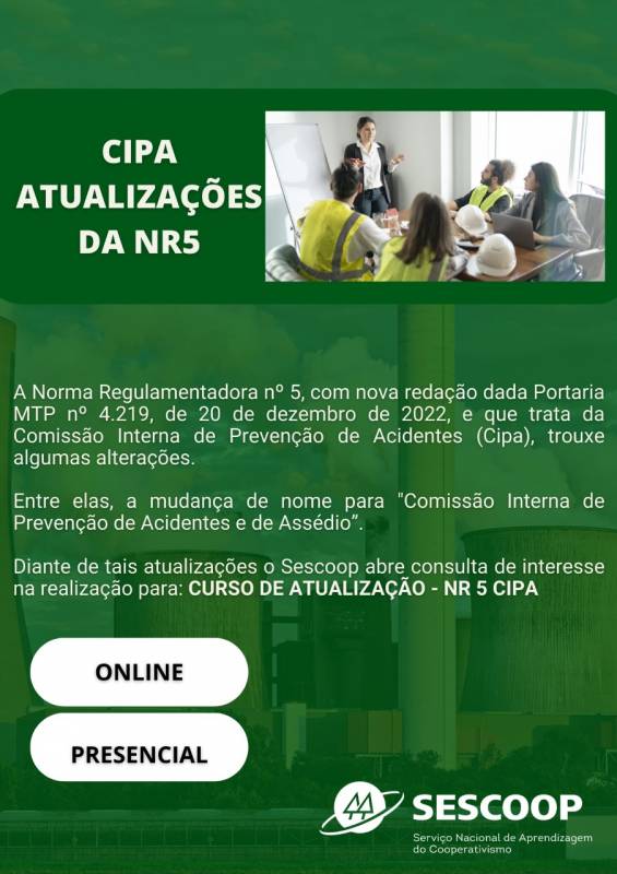 Curso de Atualização NR5 CIPA